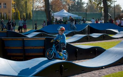 Obiekt sportowy dla dzieci | rowerowy plac zabaw